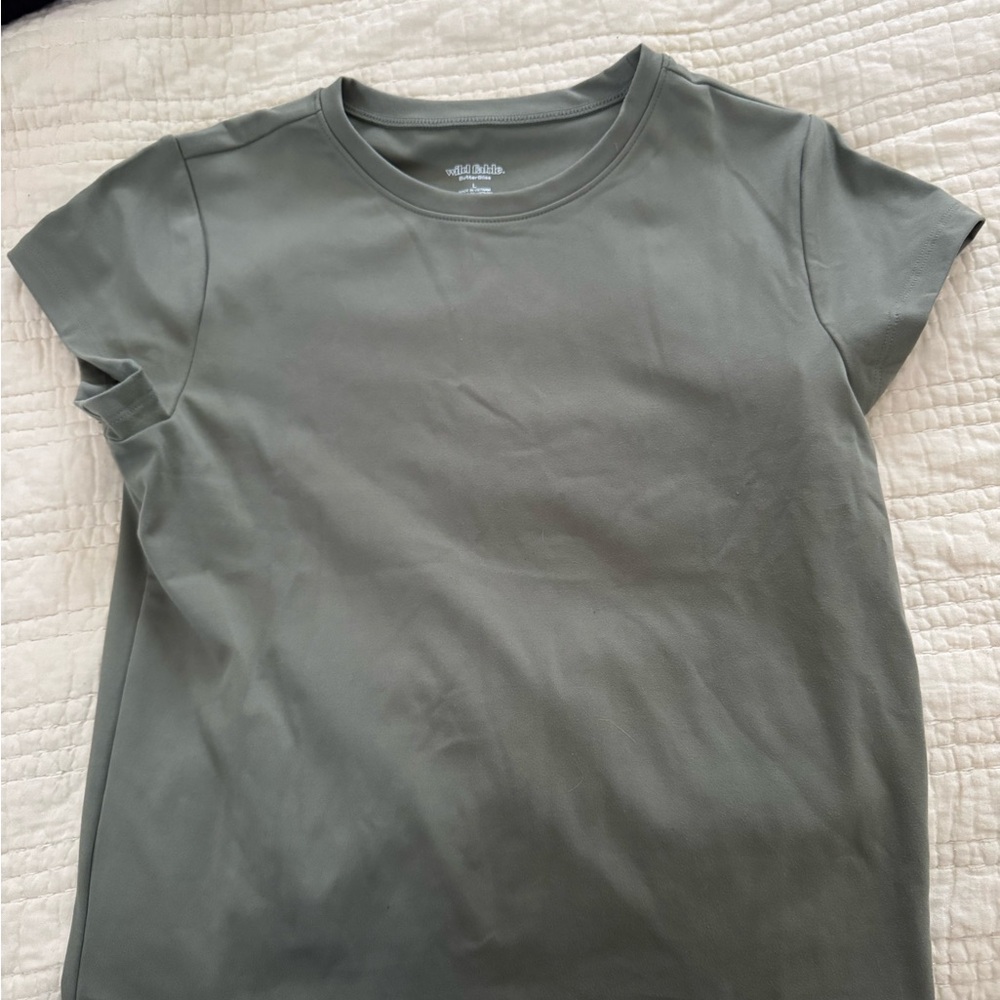 Wild Fable Baby Tee Sage Green